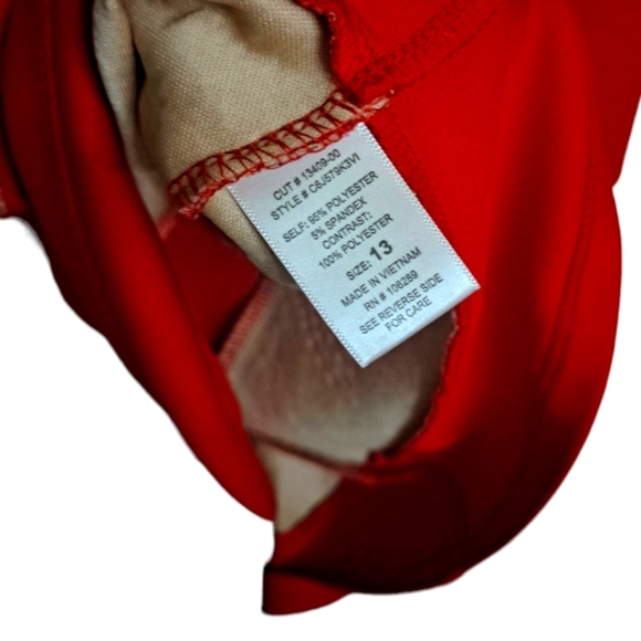 Trixxi juniors Red dress size 13 - Picture 4 of 10